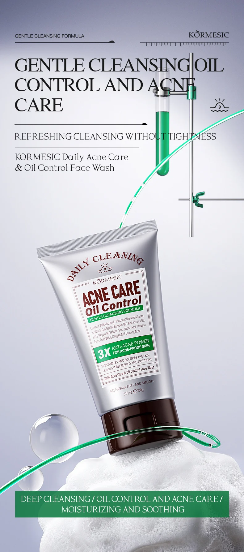Acne Care & Oil Control Face Wash with Salicylic Acid & Niacinamide 3 acne oil control face wash spu982815736082 desc 3