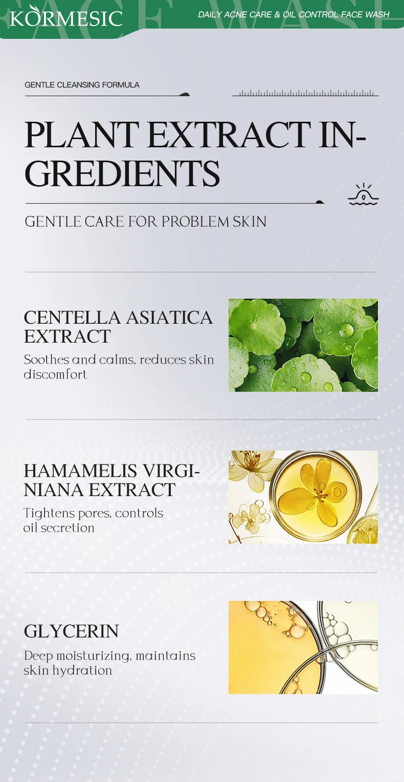 Acne Care & Oil Control Face Wash with Salicylic Acid & Niacinamide 7 acne oil control face wash spu982815736082 desc 7