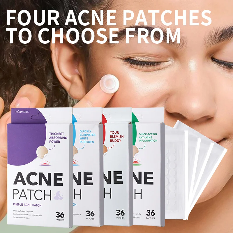 KORMESIC Nighttime Acne Patches Review: The Honest Skin-Saver Truth 2 Close-up of a used KORMESIC patch turned white after absorbing impurities