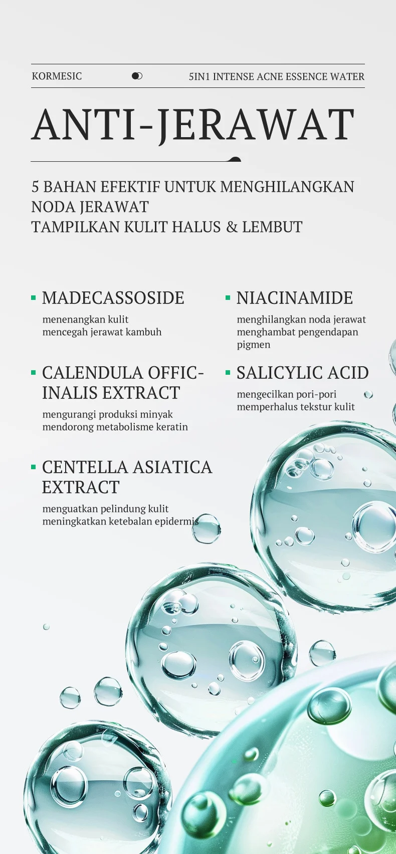 Intense Acne Treatment Essence Water - 5-in-1 Oil Control & Clear Skin Formula 130ml 4 acne treatment essence water spu945636468314 desc 4