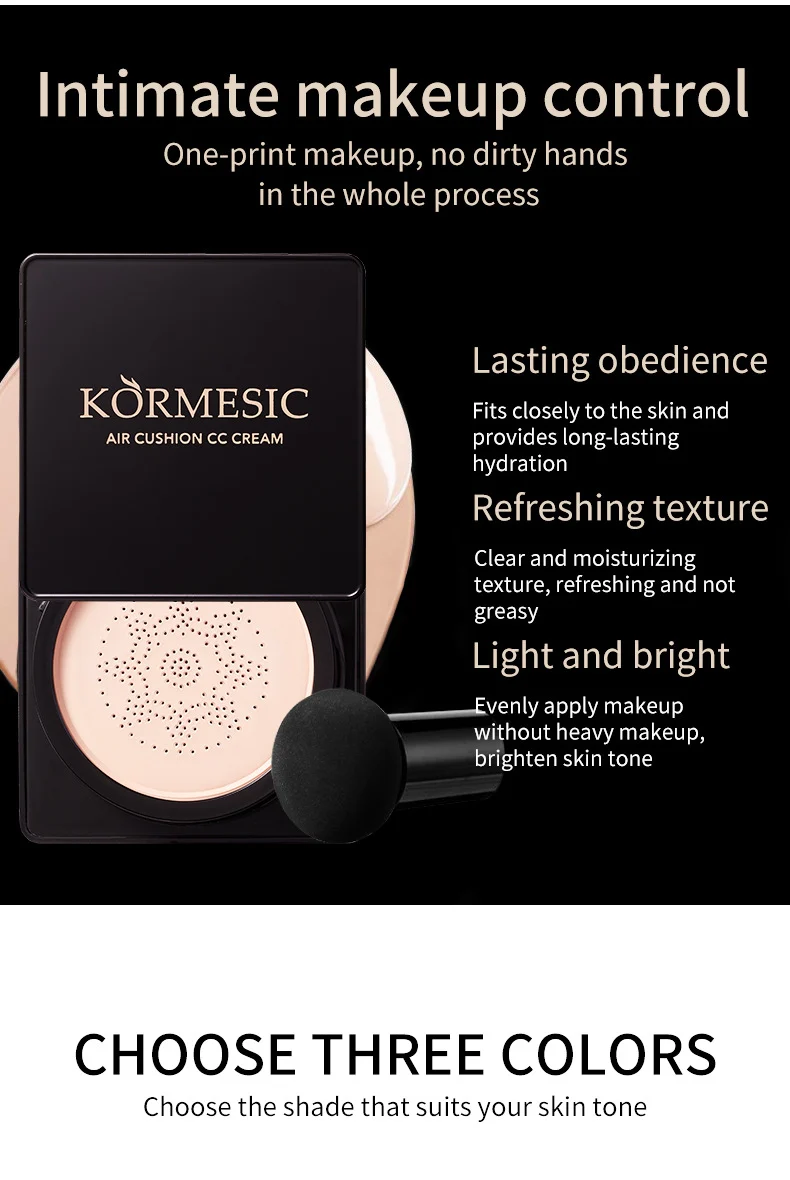 Air Cushion CC Cream - Hydrating Flawless Concealer Foundation 20g 5 air cushion cc cream concealer spu745033735869 desc 5