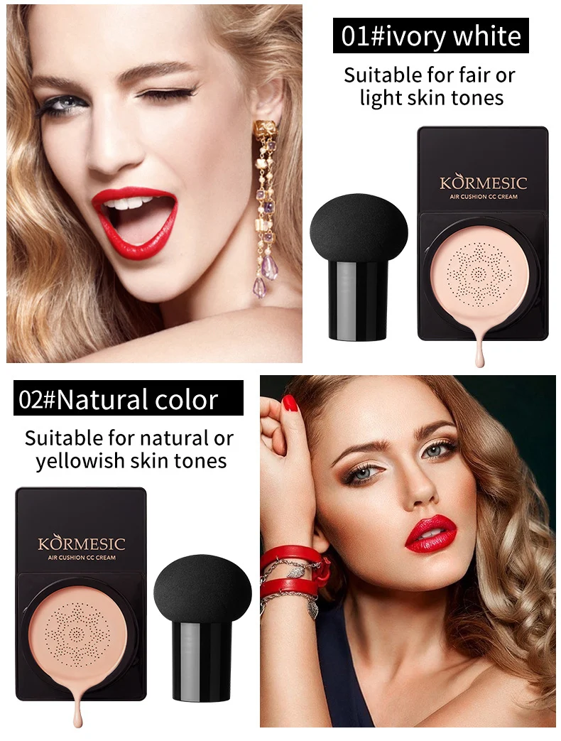 Air Cushion CC Cream - Hydrating Flawless Concealer Foundation 20g 6 air cushion cc cream concealer spu745033735869 desc 6