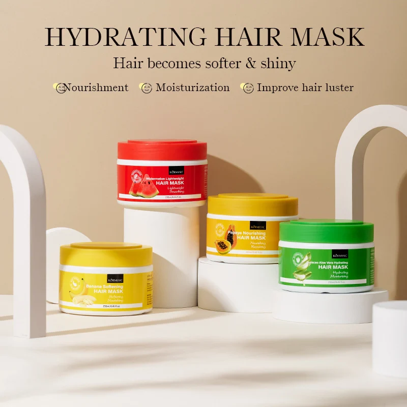 Aloe Vera & Fruit Hair Mask for Damaged Hair - Hydrating & Repairing 250ml 1 aloe fruit hair mask spu760710843659 desc 1