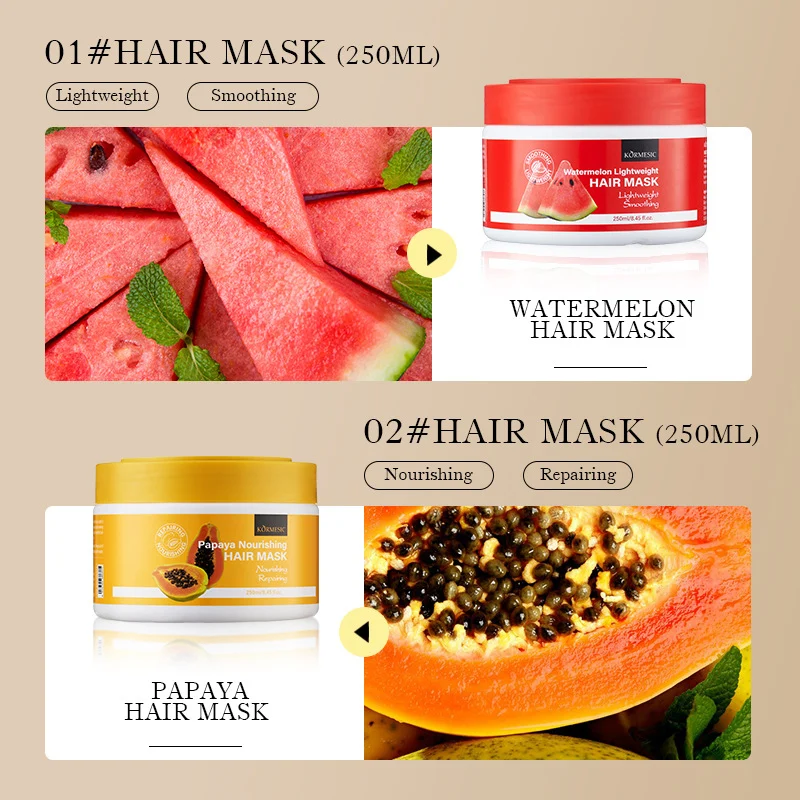 Aloe Vera & Fruit Hair Mask for Damaged Hair - Hydrating & Repairing 250ml 2 aloe fruit hair mask spu760710843659 desc 2