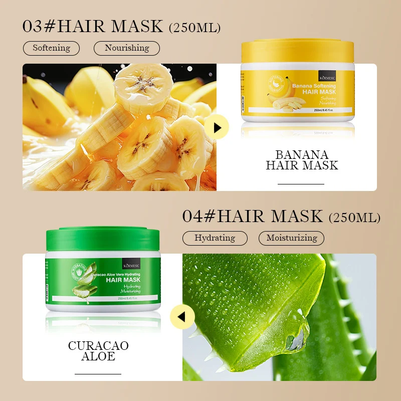 Aloe Vera & Fruit Hair Mask for Damaged Hair - Hydrating & Repairing 250ml 3 aloe fruit hair mask spu760710843659 desc 3