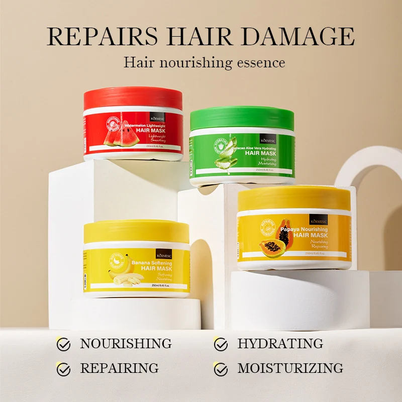 Aloe Vera & Fruit Hair Mask for Damaged Hair - Hydrating & Repairing 250ml 4 aloe fruit hair mask spu760710843659 desc 4