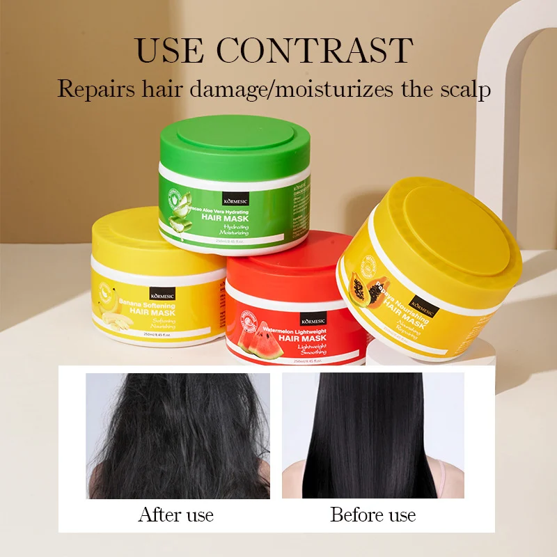 Aloe Vera & Fruit Hair Mask for Damaged Hair - Hydrating & Repairing 250ml 6 aloe fruit hair mask spu760710843659 desc 6