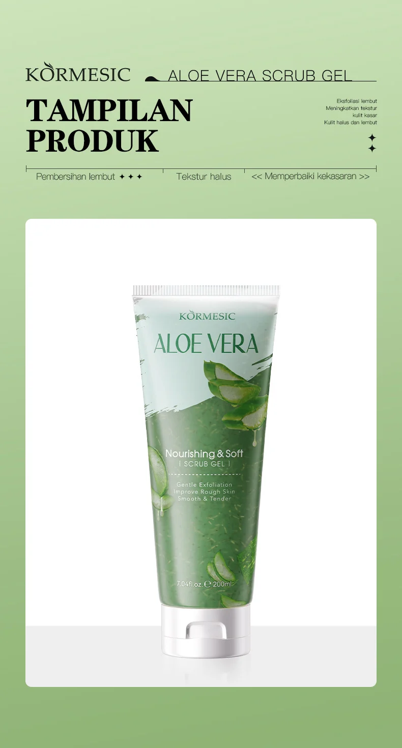 Aloe Vera Scrub Gel for Gentle Exfoliation & Smooth Skin - 200ml 9 aloe vera scrub gel spu959164066110 desc 9