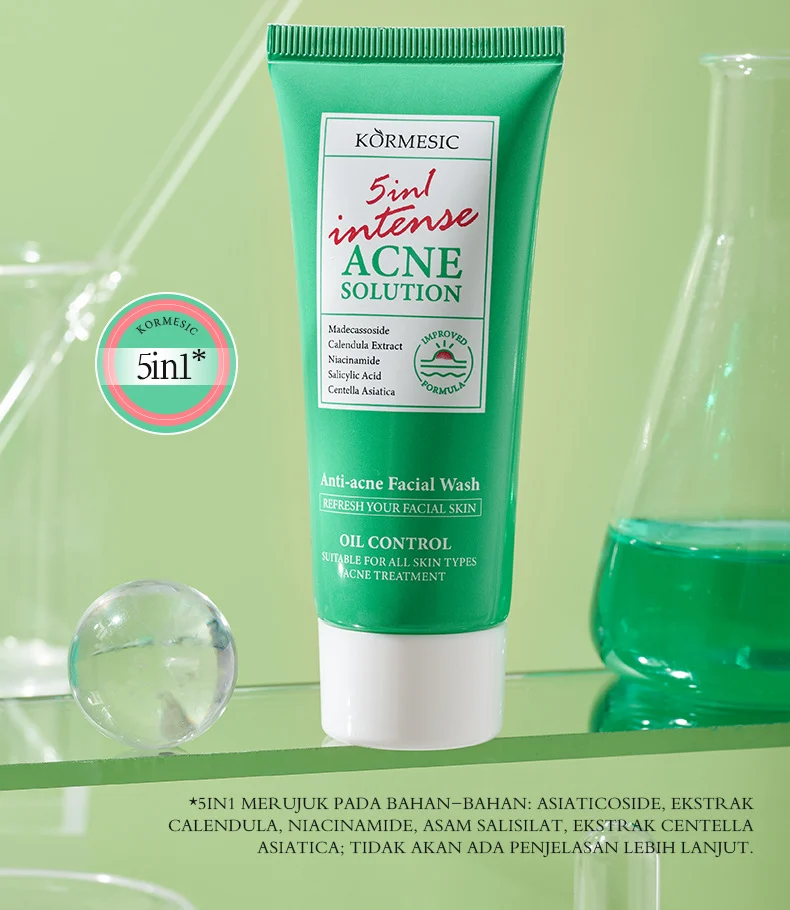 5-in-1 Anti-Acne Face Wash for Oily Skin with Madecassoside & Salicylic Acid 2 anti acne facial wash spu871087386776 desc 2