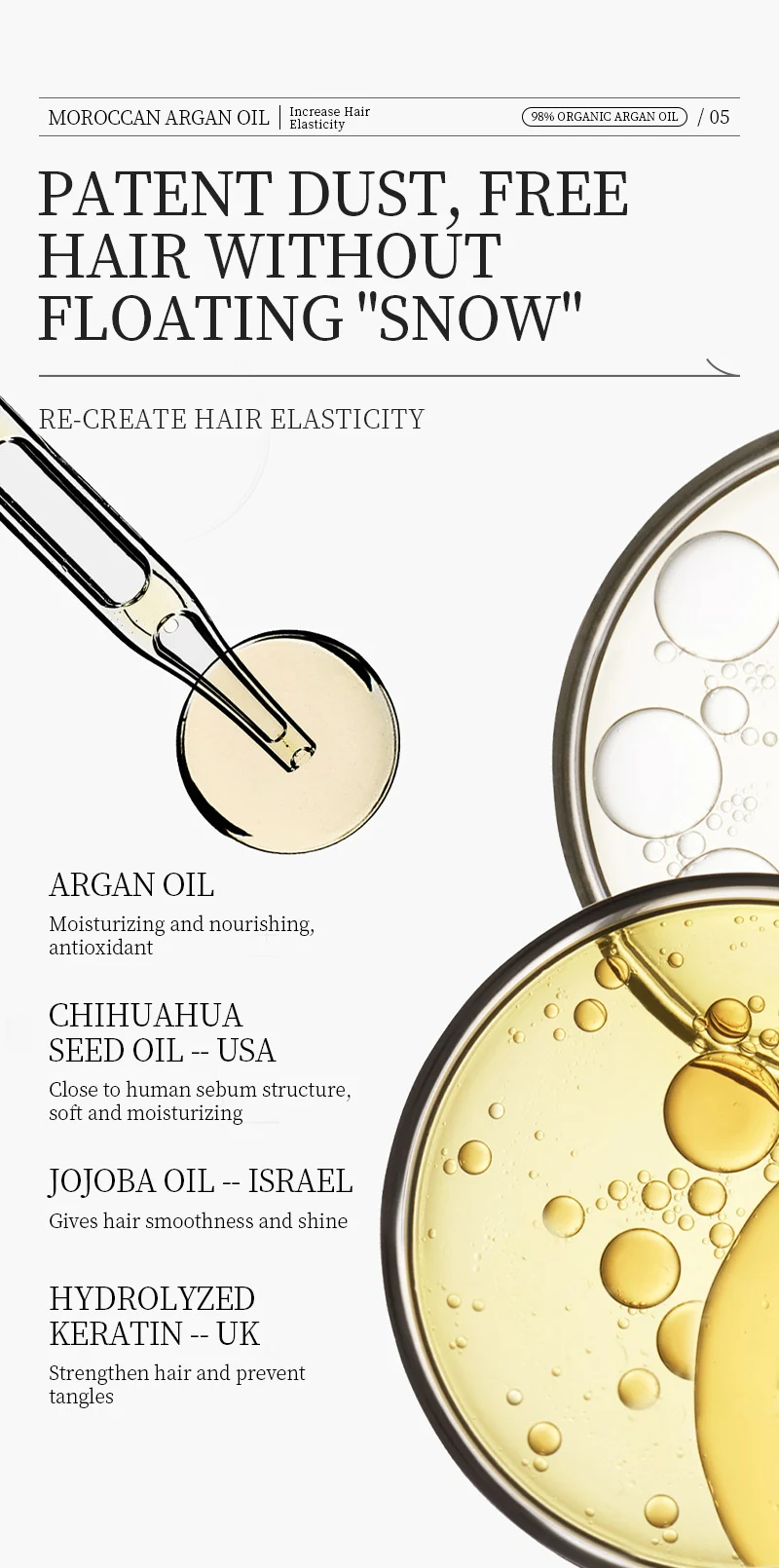 Moroccan Argan Oil Conditioner & Hair Oil Set - 500ml Damage Repair 5 argan oil hair conditioner oil spu827623089017 desc 5