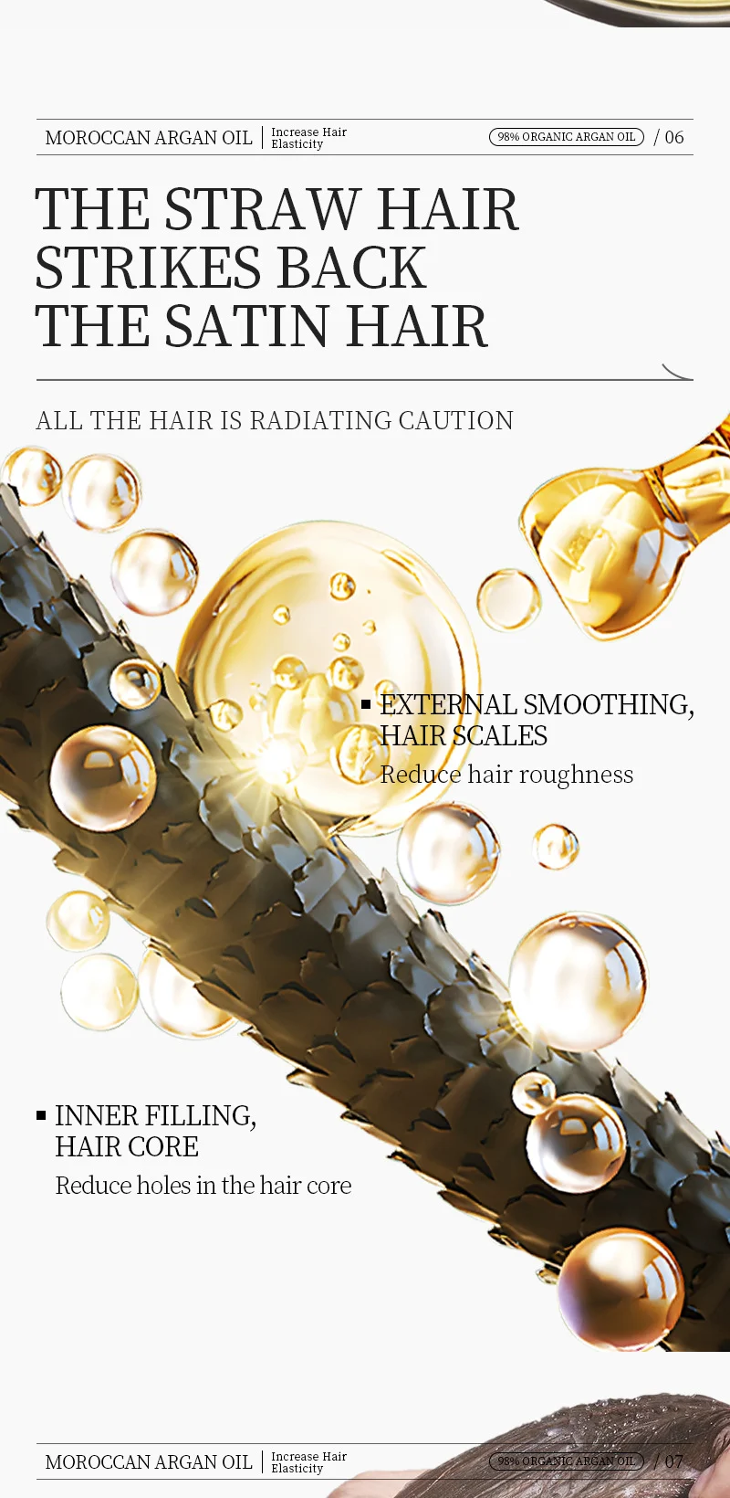 Moroccan Argan Oil Conditioner & Hair Oil Set - 500ml Damage Repair 6 argan oil hair conditioner oil spu827623089017 desc 6