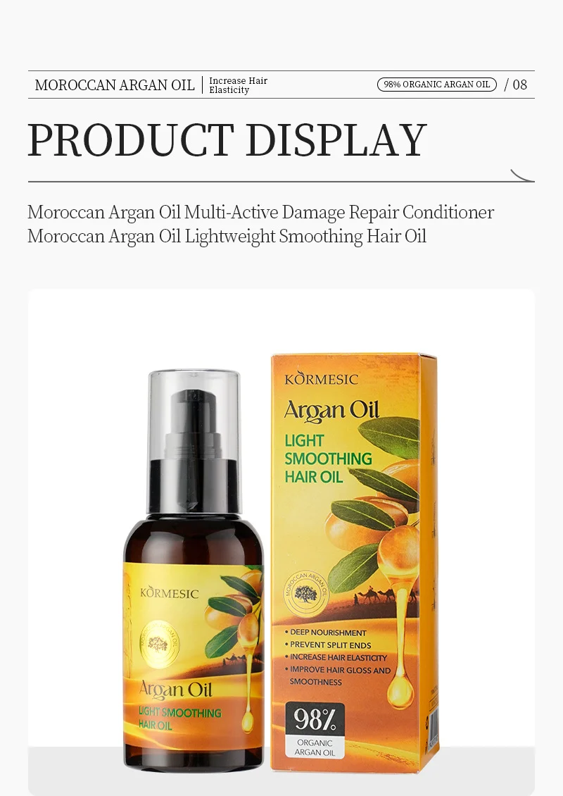Moroccan Argan Oil Conditioner & Hair Oil Set - 500ml Damage Repair 8 argan oil hair conditioner oil spu827623089017 desc 8
