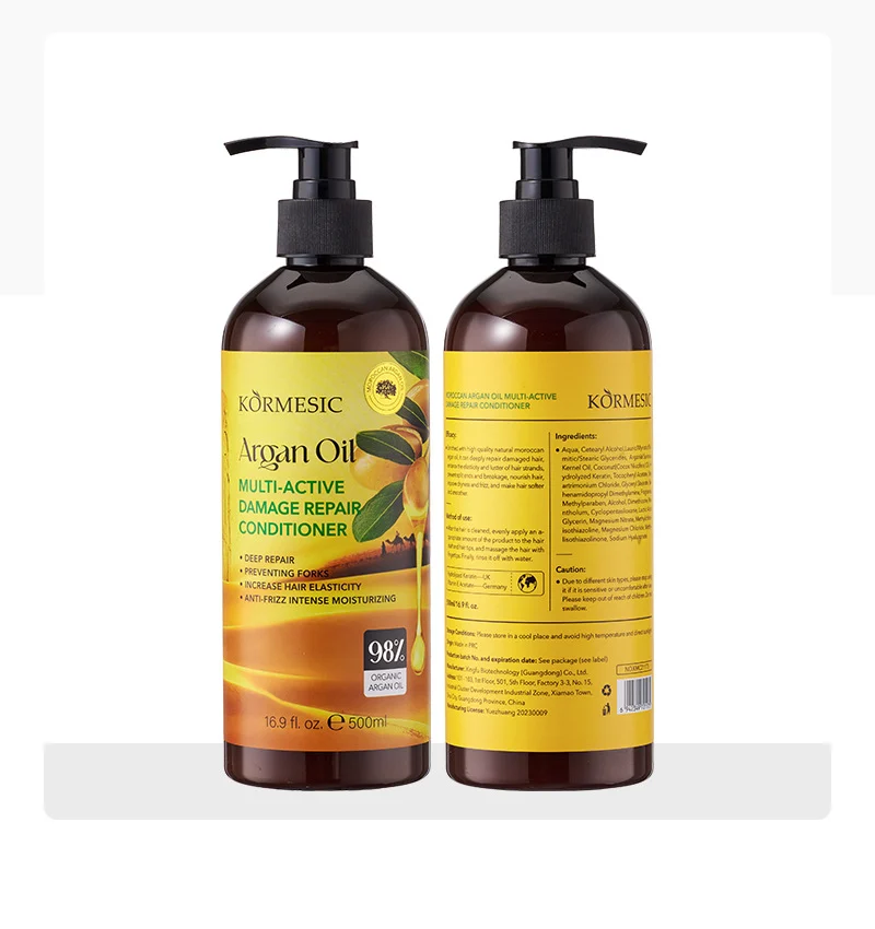 Moroccan Argan Oil Conditioner & Hair Oil Set - 500ml Damage Repair 9 argan oil hair conditioner oil spu827623089017 desc 9