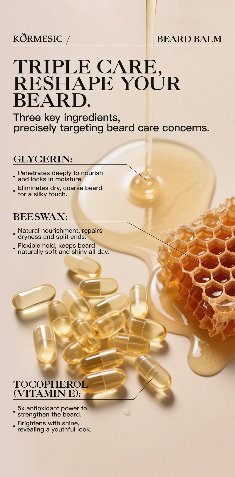 Beard Balm for Styling & Care - Radiant Shine & Lasting Hold 5 beard balm spu930936645854 desc 5