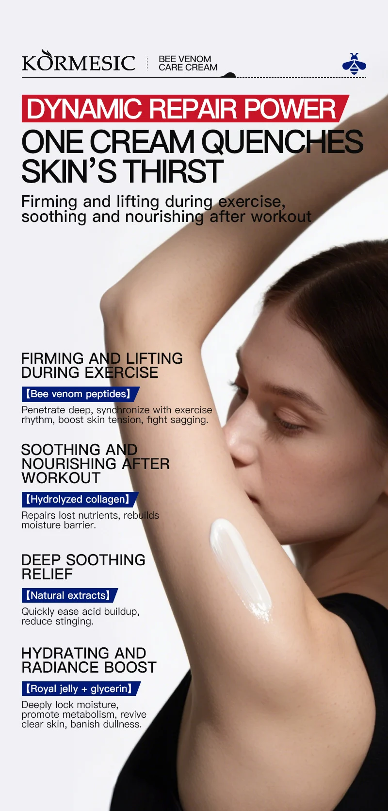 Bee Venom Care Cream - Firming & Soothing 50g 3 bee venom body care cream spu949357830219 desc 3