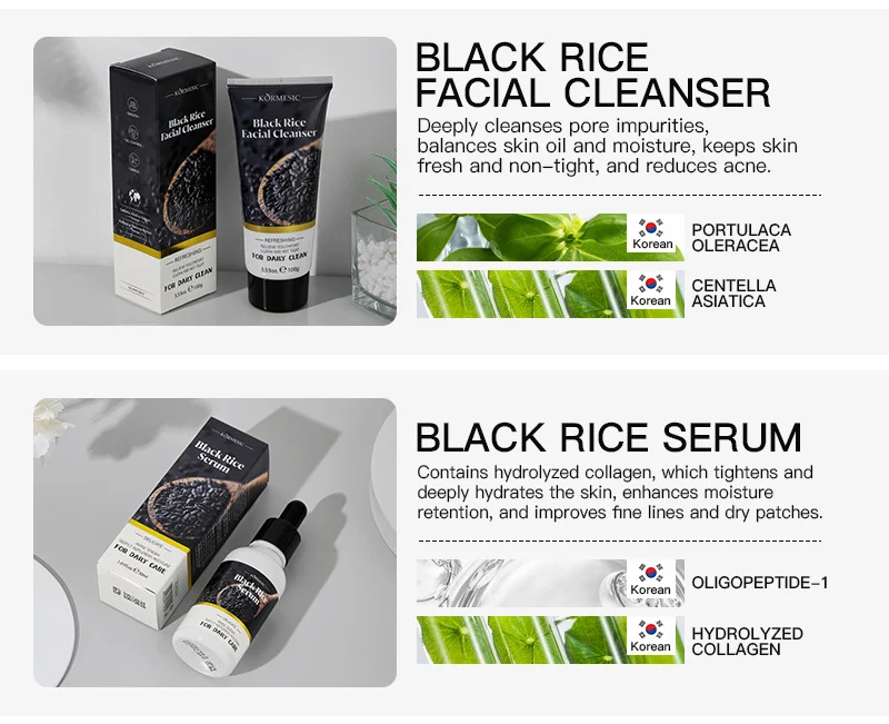 Black Rice 6-Piece Skincare Set for Revitalizing & Anti-Aging 4 black rice skincare set spu803061469753 desc 4