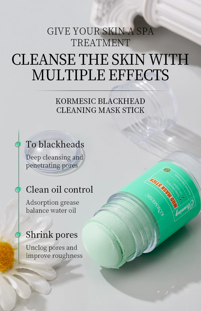 Blackhead Mud Mask Stick - Deep Cleansing & Pore Minimizing - 40g 3 blackhead mud mask stick spu863628619374 desc 3