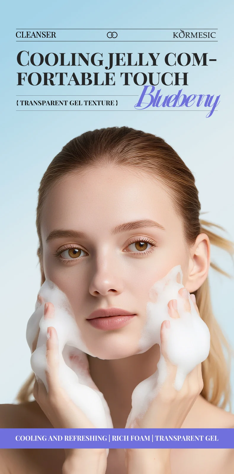 Blueberry Jelly Cleanser - Brightening & Moisturizing Facial Cleanser 100g 8 blueberry jelly cleanser spu982817584950 desc 8