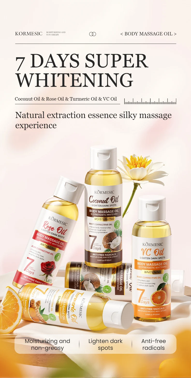 Body Massage Oil - Moisturizing, Brightening & Anti-Aging Formula 1 body massage oil spu1002990929143 desc 1