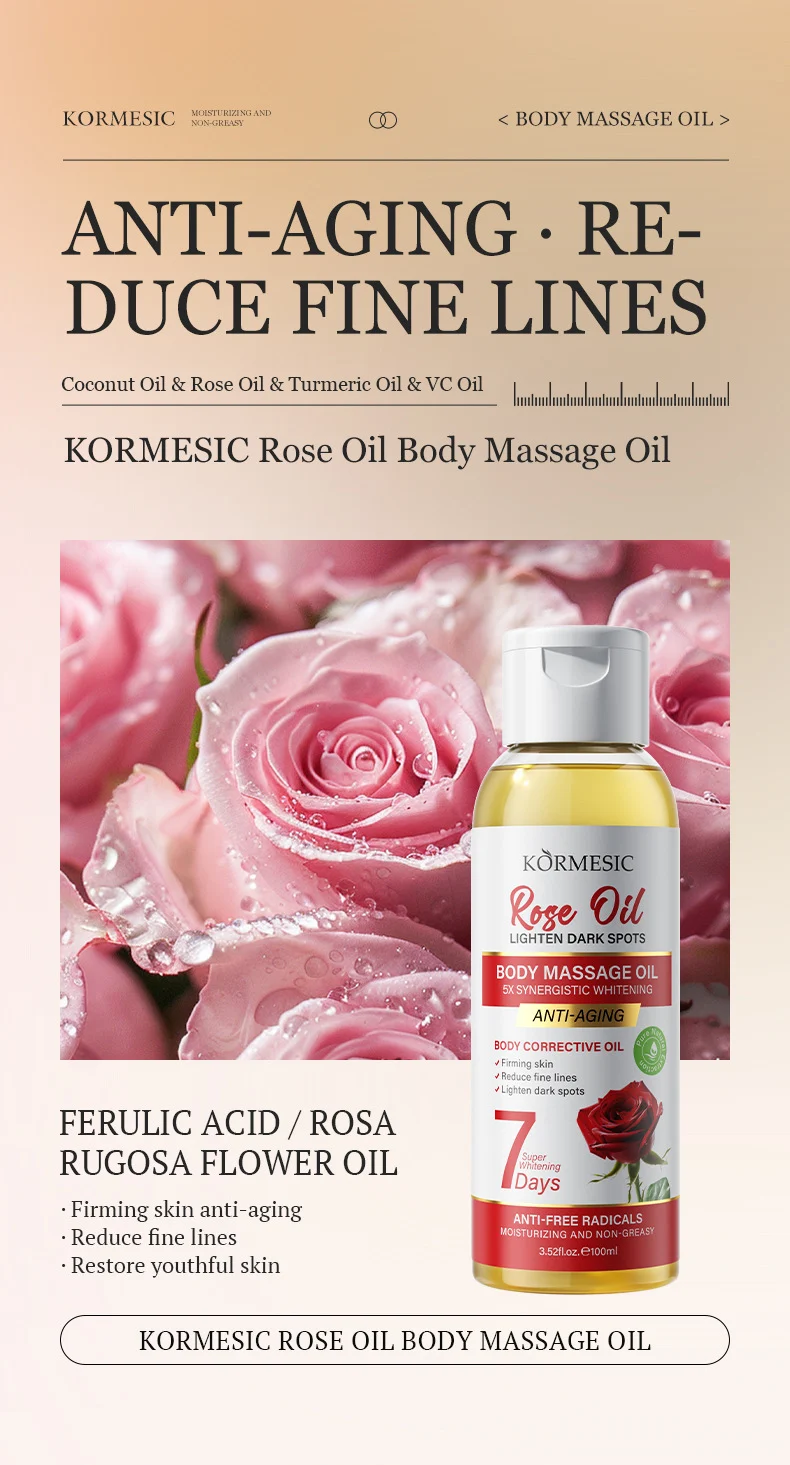 Body Massage Oil - Moisturizing, Brightening & Anti-Aging Formula 6 body massage oil spu1002990929143 desc 6