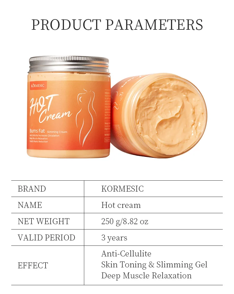 Hot Cream Body Slimming Gel - Anti-Cellulite & Fat Burning (250g) 5 body slimming cream spu795468662513 desc 5