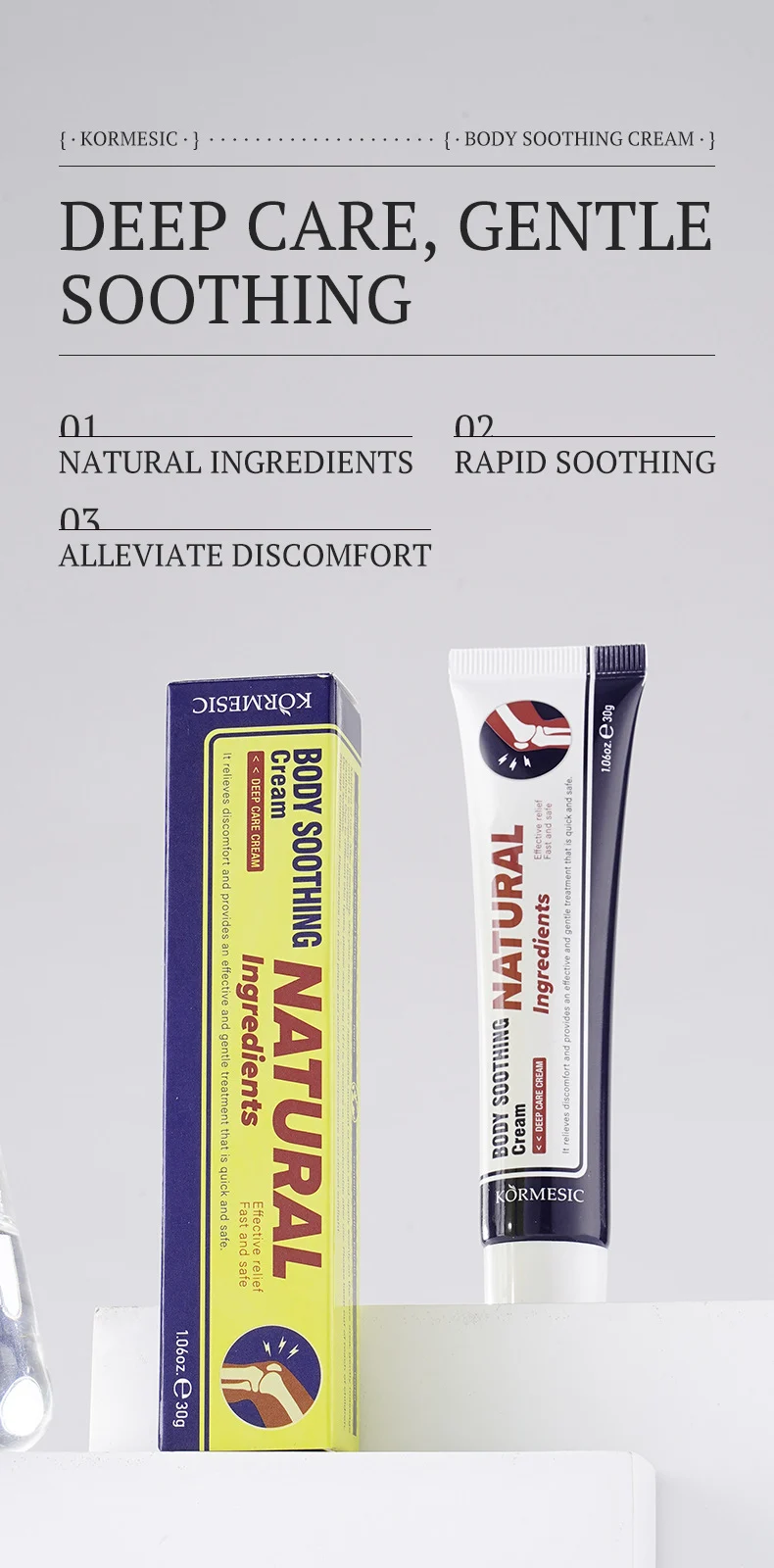 Body Soothing Cream with Centella & Ginger Extracts for Deep Care 1 body soothing cream spu864488804277 desc 1