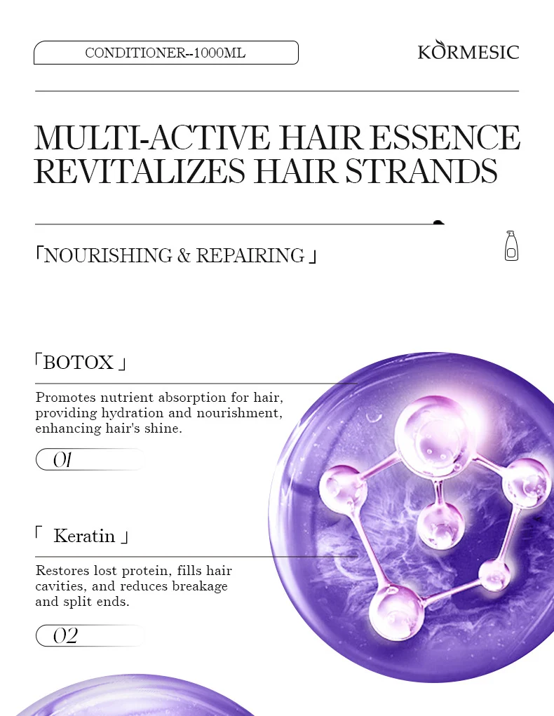 Botox Keratin Repair Conditioner for Hair Strengthening - 1000ml 5 botox keratin hair conditioner spu855622907216 desc 5
