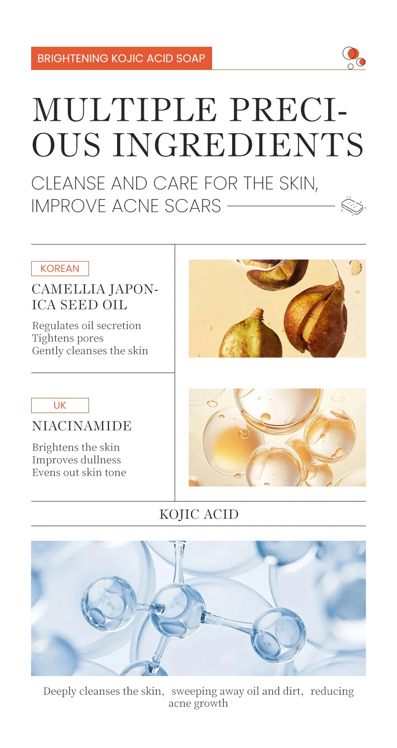 Brightening Kojic Acid Soap for Even Skin Tone & Deep Cleansing 4 brightening kojic acid soap spu798217935729 desc 4