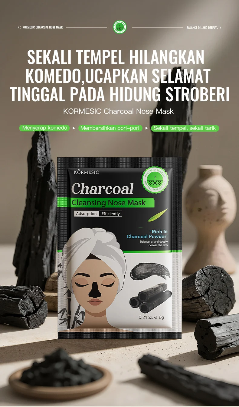 Charcoal Nose Mask For Blackhead Removal And Deep Pore Cleansing 1 charcoal nose mask spu956633183057 desc 1