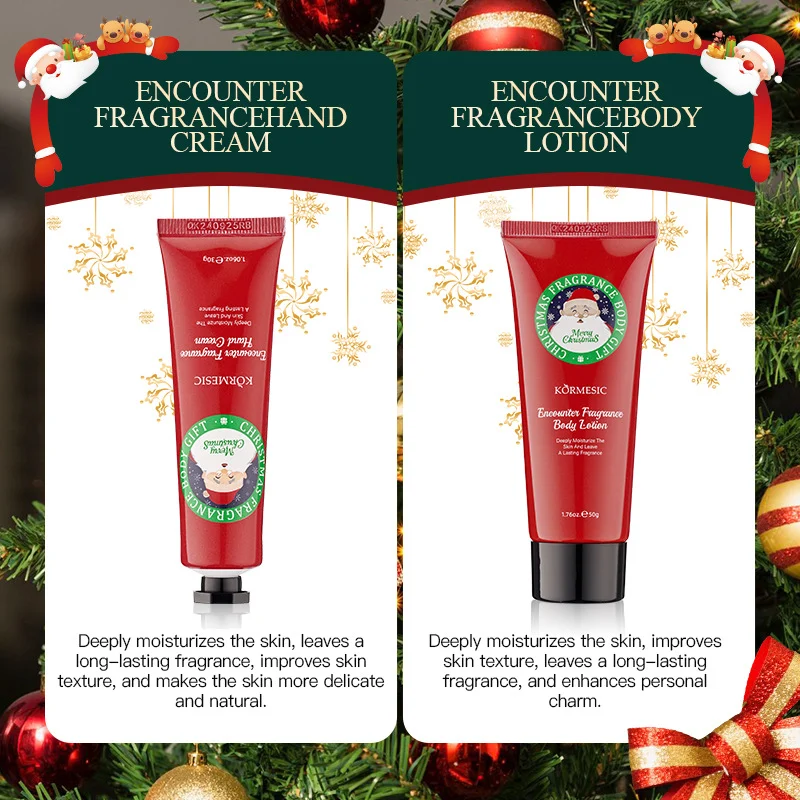 Christmas Fragrance Body Care Set - 4-Piece Holiday Gift Box 2 christmas fragrance body care gift set spu843125842524 desc 2