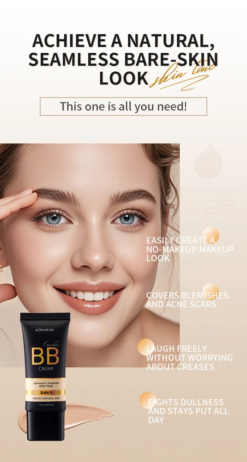 Concealer BB Cream 3-in-1 - Lightweight Natural Coverage 30g 3 concealer bb cream spu909878697683 desc 3