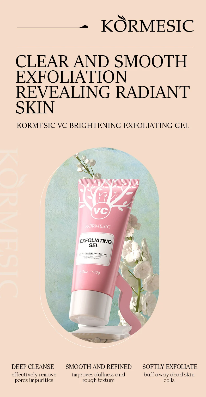 Bare Face Cream & VC Exfoliating Gel Skincare Set - Lightweight Concealer & Brightening Duo 3 concealer foundation exfoliating gel spu871723862445 desc 3