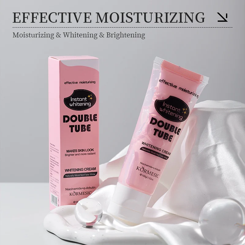 Double Tube Whitening Cream - 100g with Niacinamide & Arbutin 1 double tube whitening cream spu798384476578 desc 1