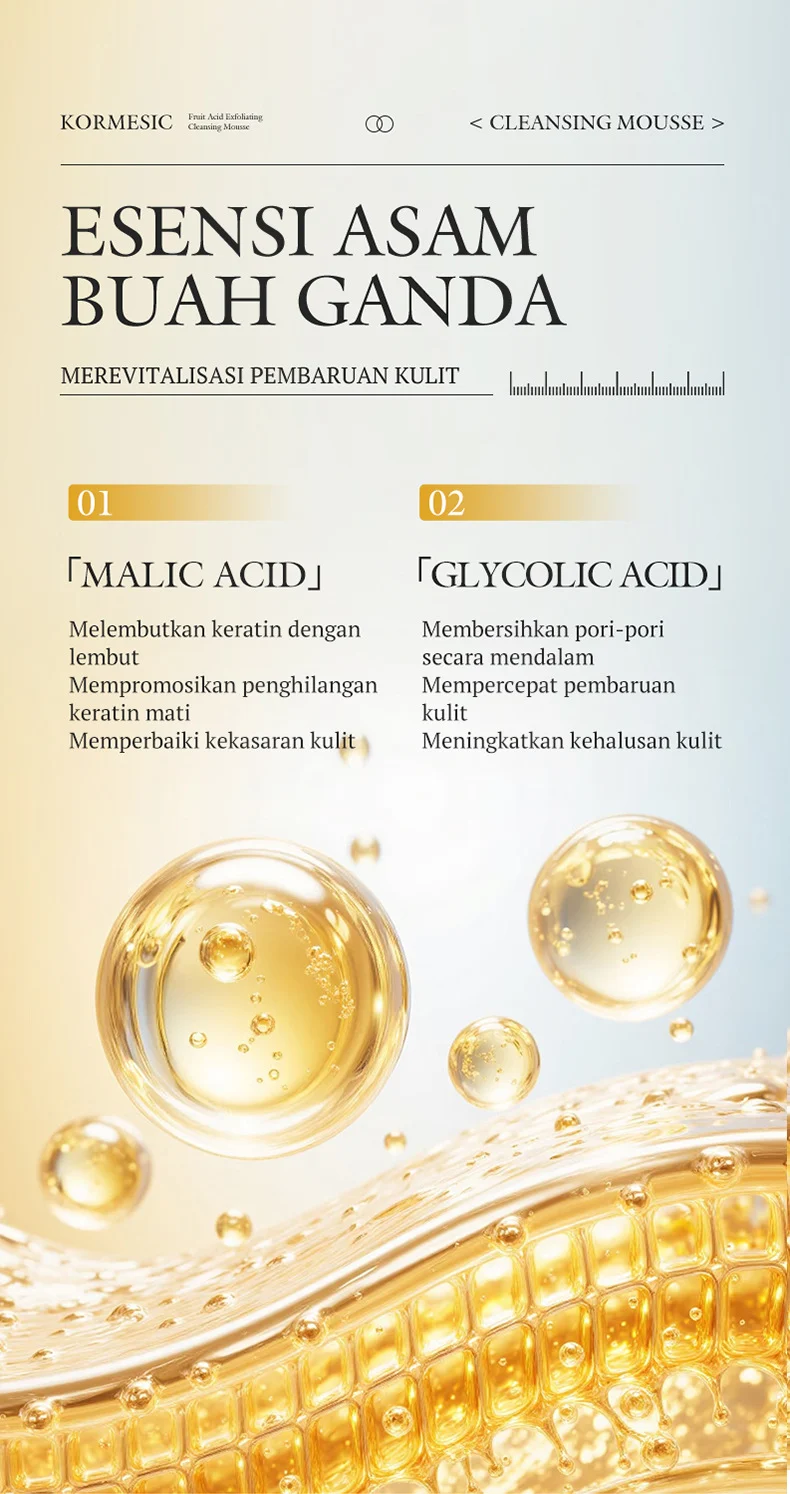 Fruit Acid Exfoliating Cleansing Mousse for Deep Pore Cleaning 120ml 4 exfoliating cleansing mousse spu978693585822 desc 4