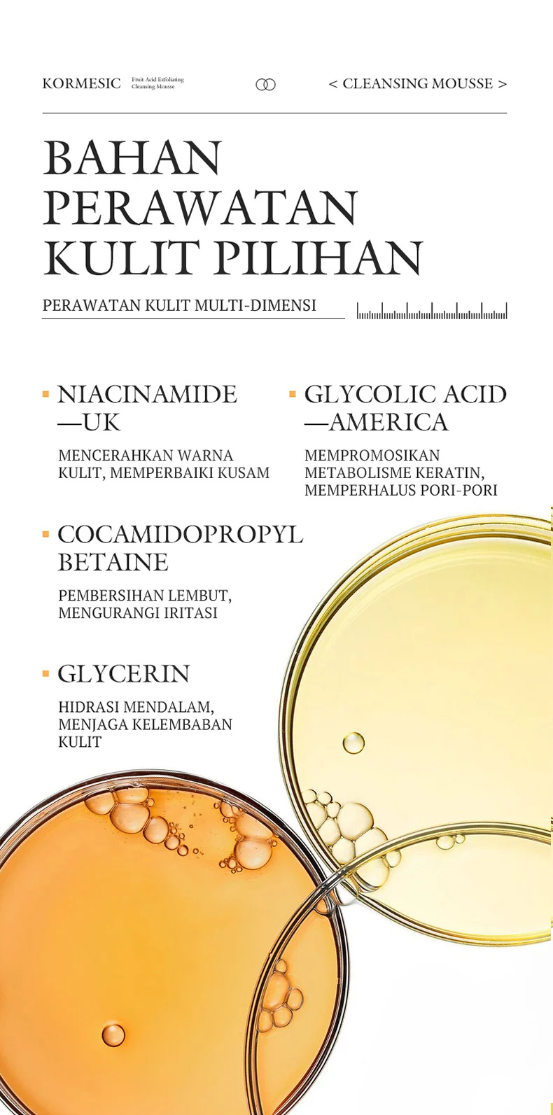 Fruit Acid Exfoliating Cleansing Mousse for Deep Pore Cleaning 120ml 5 exfoliating cleansing mousse spu978693585822 desc 5