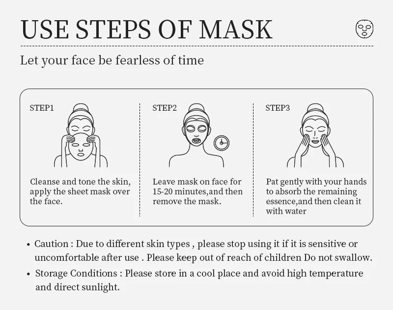 Facial Mask Set - 4-Piece Hydrating, Whitening, Soothing & Firming 10 facial mask set spu785794386793 desc 10