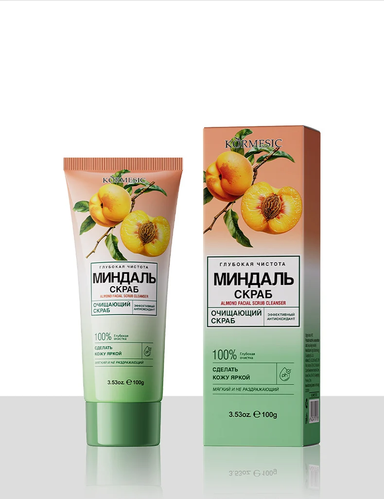 Natural Plant & Fruit Facial Scrub Cleanser - 100g 10 facial scrub cleanser spu837188544415 desc 10