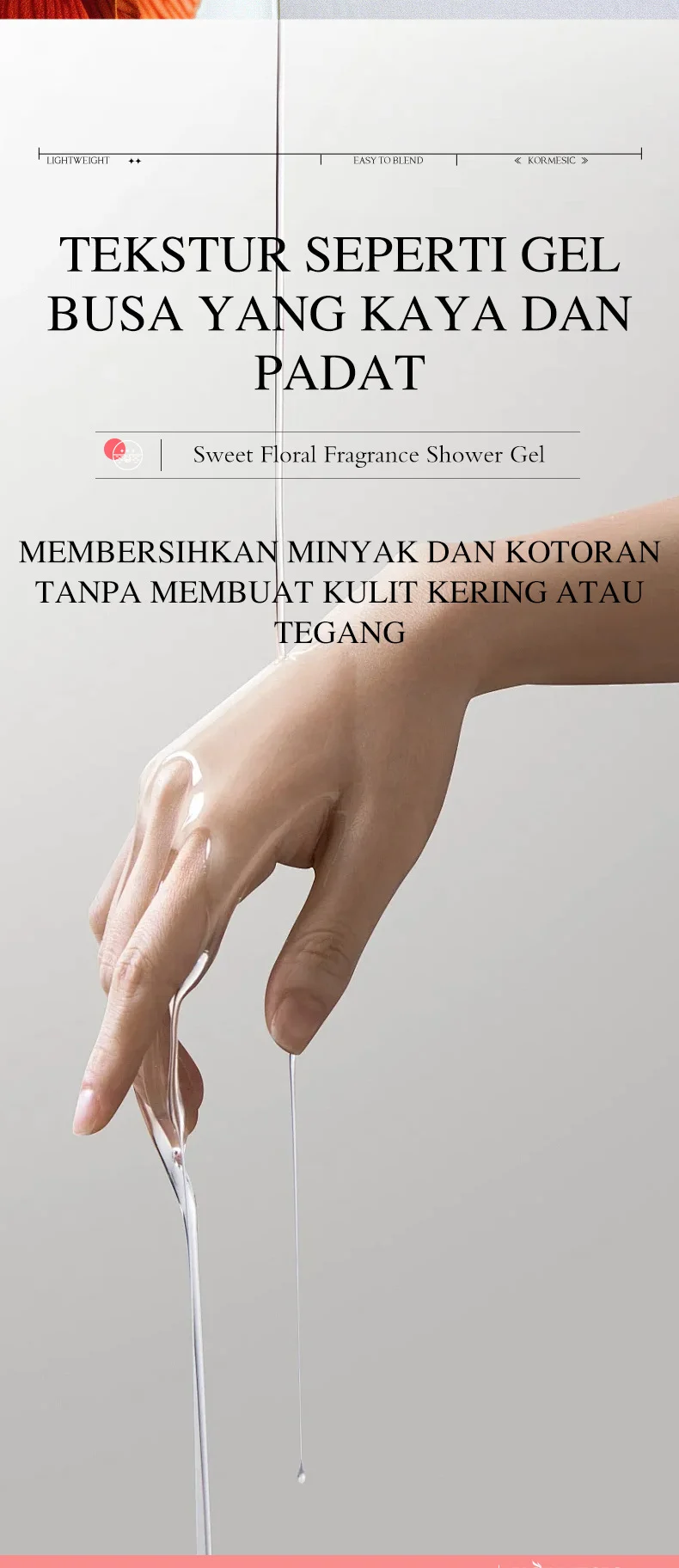 Sweet Floral Fragrance Shower Gel - Moisturizing Body Wash 275ml 6 floral scented shower gel spu945506165395 desc 6