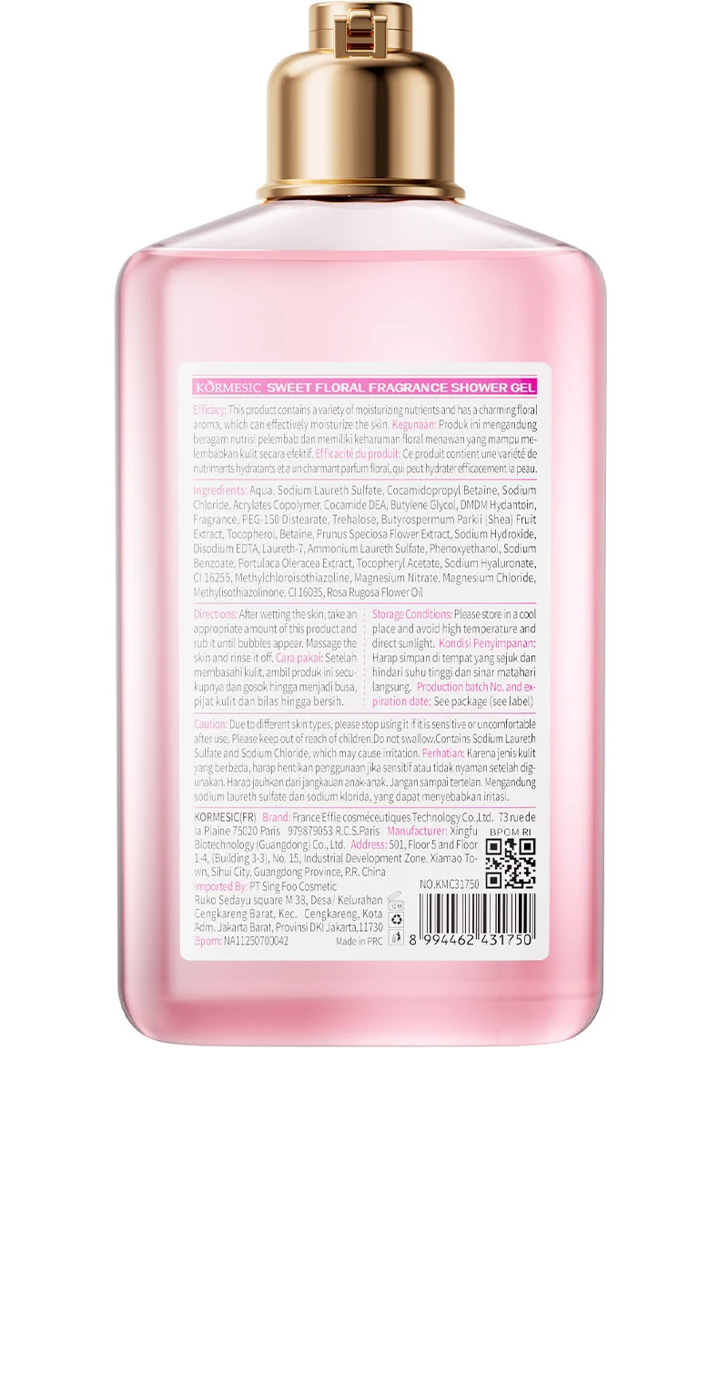Sweet Floral Fragrance Shower Gel - Moisturizing Body Wash 275ml 9 floral scented shower gel spu945506165395 desc 9