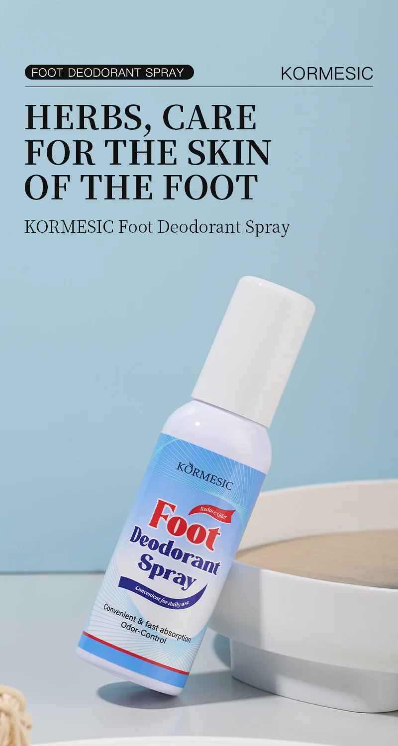 Herbal Foot Deodorant Spray - Odor Control & Refreshing - 100ml 2 foot deodorant spray spu950598643919 desc 2
