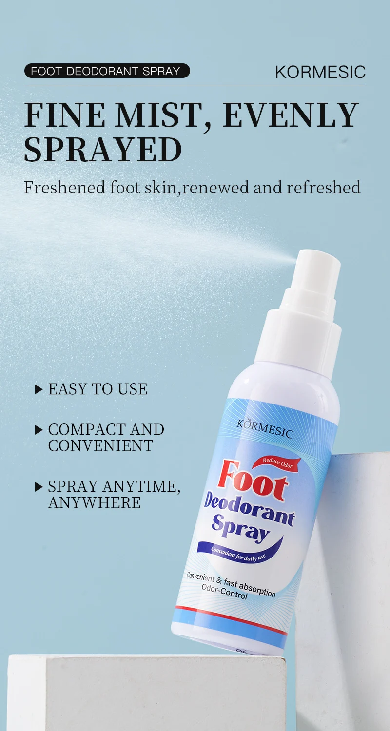 Herbal Foot Deodorant Spray - Odor Control & Refreshing - 100ml 4 foot deodorant spray spu950598643919 desc 4