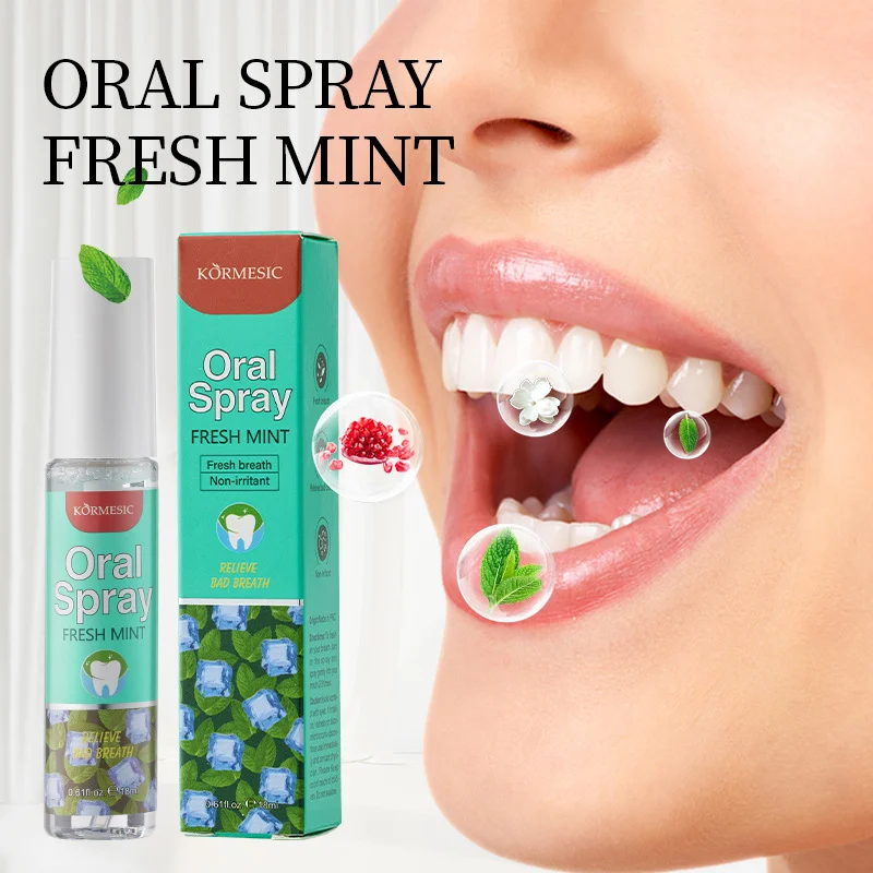fresh-mint-oral-spray-spu810832751570-1 KORMESIC Fresh Mint Oral Spray - 18ml for Fresh Breath
