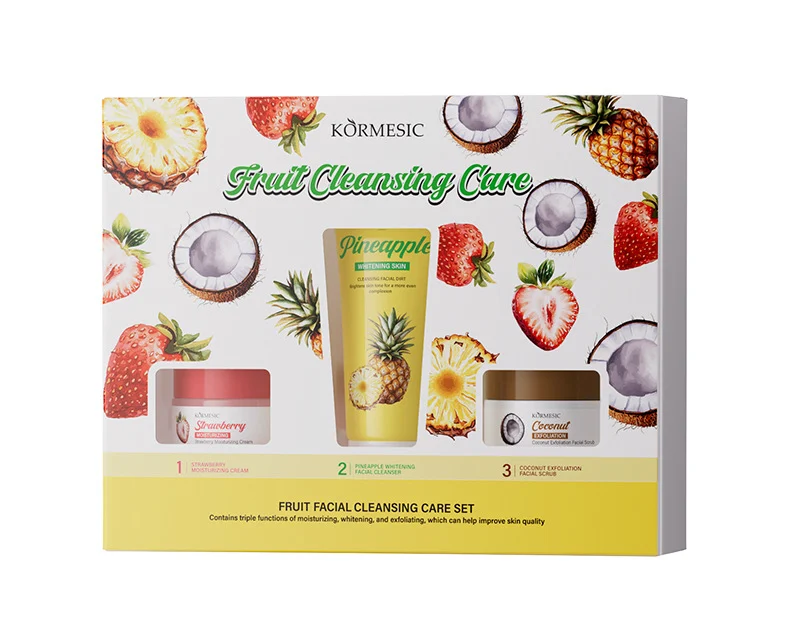 Fruit Facial Cleansing Set - Brightening 3-Step Kit 9 fruit facial cleansing care set spu874097102228 desc 9