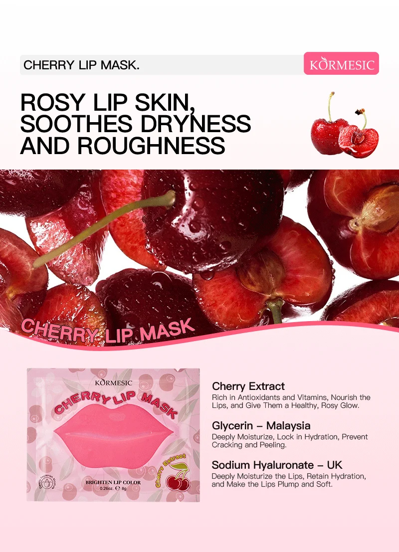 Natural Fruit Extract Lip Mask - Moisturizing & Smoothing (8g) 3 fruit lip mask spu811207496011 desc 3