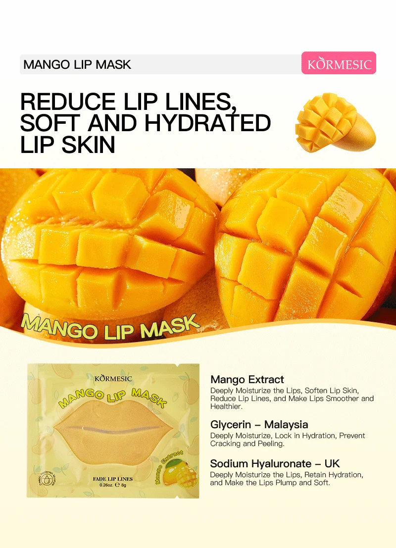 Natural Fruit Extract Lip Mask - Moisturizing & Smoothing (8g) 4 fruit lip mask spu811207496011 desc 4