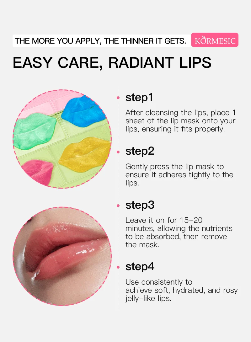 Natural Fruit Extract Lip Mask - Moisturizing & Smoothing (8g) 9 fruit lip mask spu811207496011 desc 9