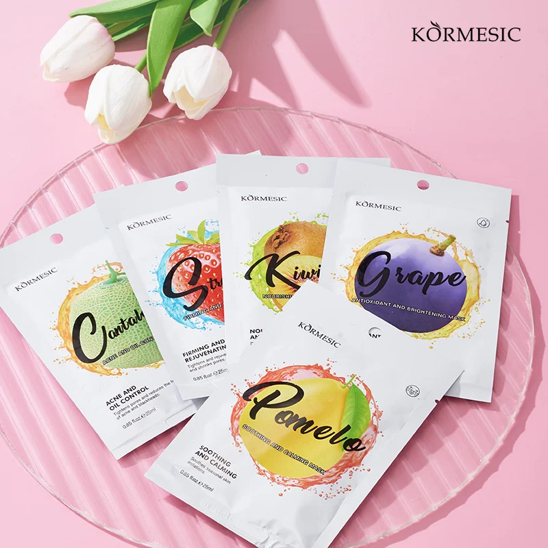Fruit Sheet Masks Set - Hydrate, Brighten & Soothe Skin 7 fruit sheet face masks spu956491623737 desc 7