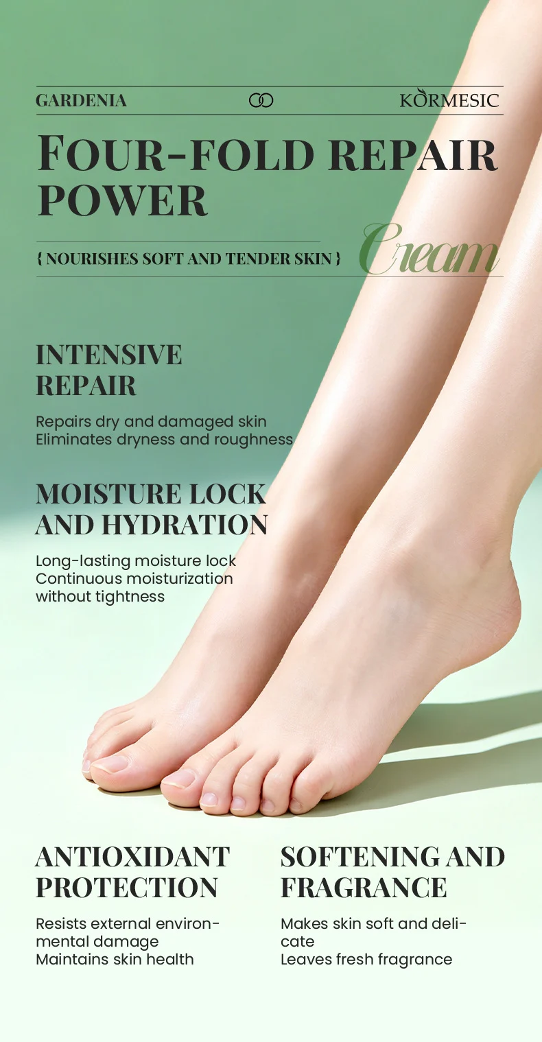 Gardenia Hand and Foot Cream Set - Nourishing & Repairing Duo for Dry Skin 3 gardenia hand foot cream set spu990371495212 desc 3