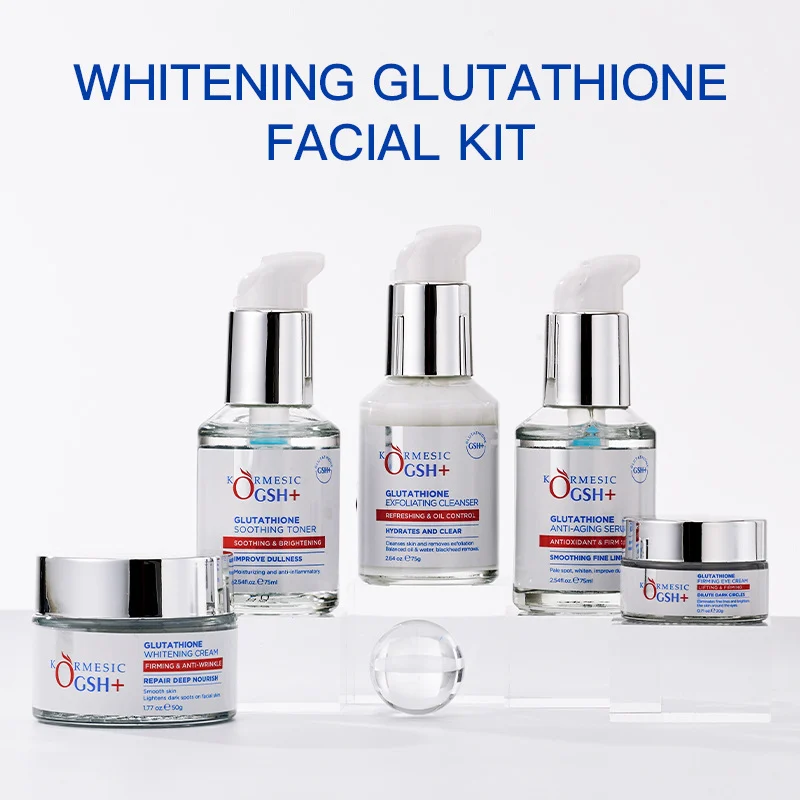 Glutathione Facial Kit - 5-Piece Hydrating & Brightening Set 1 glutathione facial skincare kit spu745929318115 desc 1