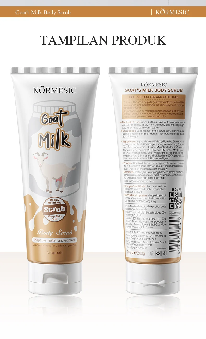 Goat's Milk Body Scrub for Soft, Smooth & Glowing Skin 10 goats milk body scrub spu948199526753 desc 10